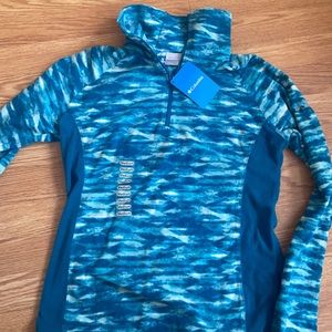 Columbia jacket, blue. Never worn tags are still on it. Size medium.